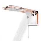 Chuveiro De Parede Acqua Duo Lorenzetti Branco/ Rose Gold 220v/6800w