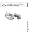 Chuveiro ducha eletrônica e-lev enerbras 110v/5500w e 220v/7500w branco com prata