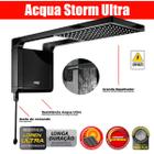 Chuveiro E Ducha De Parede Elétrico A Gás Preto Acqua Storm Ultra 220v 7800w - Lorenzetti