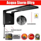 Chuveiro Quadrado Lorenzetti Preto Acqua Storm Ultra 110v 5500w