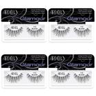 Cílios postiços Ardell Glamour Strip Lashes 113 pretos, pacote com 4