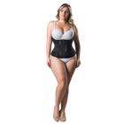 Cinta Modeladora Abdominal Hidrolight Slim Waist Ajustável Preta Tam XGG