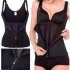 Cinta Modeladora Feminina Colete Ziper Corselet Com Alça Top XL