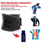 Cinta Modeladora Magnética Corretor Postural Coluna Lombar + Gel Arnica