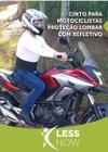 Cinta Para Motociclistas Com Proteção Lombar E Refletivo 3m