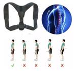 Cinta Postural Colete Reforçado Corretor Postura Coluna Lombar Forte Neoprene Unissex Ajustável Quick