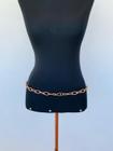 Cinto corporal bodychain elo banhado Champagne fecho frontal