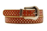 Cinto Cowboy Country Unissex Detalhe Metal Bolinhas Moda ZX-255A