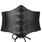 Cinto de Cintura com Espartilho XZQTIVE - Preto, Elástico e Largo para Mulheres