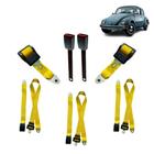 Cinto de Segurança Retrátil Kit Fusca Completo Amarelo