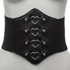 Cinto Espartilho Coração Gótico Corset Corselet