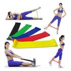 Cinto Para Exercícios Físicos Kit Com 5 Elásticos Super Band