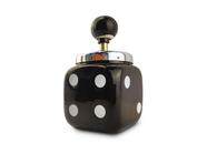 Cinzeiro Ceramica Com Tampa E Reservatório Preto