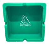 Cinzeiro De Silicone Squadafum Redondo Resistente Verde