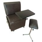 Ciranda Cadeira P/Manicure Marrom + Tripé Marrom - Big Chair