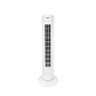 Circulador De Ar Silencioso Ventilador Coluna Branco Torre 73cm 127v Potente Oscilação 3 Velocidades Verão Calor Ambientes Fresco