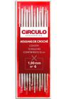 Circulo - Kit Agulhas de Crochê de Aço - 1,00mm Cor 100 - Caixa com 12 Agulhas - (340707) - Círculo