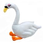 Cisne Branco De Pelúcia 26 Cm Altura - BBR Toys