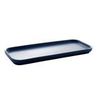 Cj.2 Travessas Porcelana Nordica Azul Escuro Matt 31x13x3cm