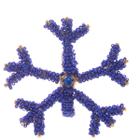Cj.4 Aneis Porta Guardanapos de Metal Coral Azul 8x6cm