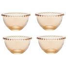 CJ 4 Bowls de Cristal Pearl Âmbar 14X8CM - Wolff