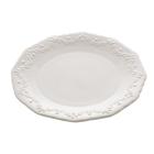 Cj 6 Pratos De Sobremesa Porcelana Alto Relevo 19Cm - Wolff