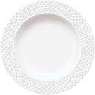 Cj. 6 Pratos Fundos de Porcelana Capri Bianco 24cm Germer