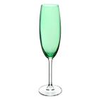 Cj.6 Taças em Cristal p/Champagne Gastro Verde Limao 220ml