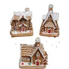 Cj casinha gingerbreadem resina - 3 pcs - BTC