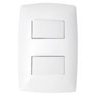 Cj interruptor duplo ( 1 simples + 1 paralelo ) 4x2 - blux home branco - bh10491-4br