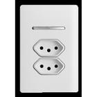 Cj Interruptor Paralelo + Tomada Dupla 20A Suporte 4X2