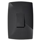 Cj Interruptor Simples Vertical 4X2 - Blux Home Grafite