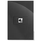 Cj Rj45 Cat5 (Internet) Hor. 4X2 - Recta Grafite Gloss