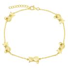 Clássico R-9272-GP Feminino YG Plated Cats by the Yard Anklet