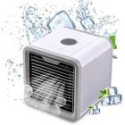 Climatizador Ar Ventilador Umidificador 3 Modos Agua Gelada Gelo Refrescante Portatil Mesa Trabalho Casa