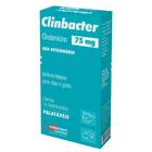 Clinbacter 75mg antimicrobiano para cães e gatos 14 comprimidos