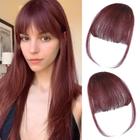 Clip in Bangs MORICA 100% Human Hair Bangs Red Air Bangs para mulheres