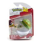Clip n Go Boneco Pokémon Mini Figura Rowlet e Nest ball