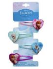 Clipes de cabelo Disney Frozen Snap Clips Barrets, conjunto de 4