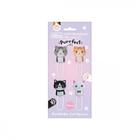 Clips decorado purrfect cats blt/4 - tilibra