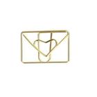 Clips especial envelope love dourado 12 un Molin
