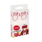 Clips Especial Molin Minnie Mouse Face Rosa 12 Unidades