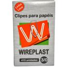 Clips galvanizado aco 3/0 linha leve c/415 un. - WIREPLAST