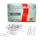 Clips Niquelado 33mm Caixa com 100 Unidades - VMP