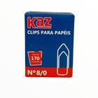 Clips p.papeis n. 8.0 - kaz com 220 unidades