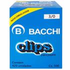 Clips para Papel 3/0 Bacchi 420 Unidades