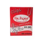 Clips para Papel Galvanizado 2/0 com 100 unidades Fix Paper - Fixpaper