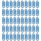 Clips Pequenos Coloridos Azul 25mm Segura Papel Com 100 Unidades