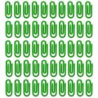 Clips Pequenos Verde Bandeira 25mm Segura Papel Com 500 Unidades