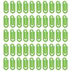 Clips Pequenos Verde Neon 25mm Segura Papel Com 500 Unidades